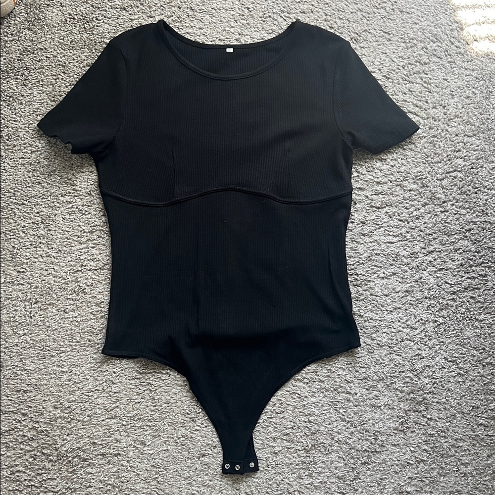 Black Women's Bodysuit Top